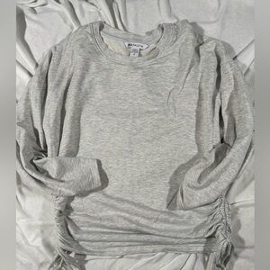 Athleta Ruched Sweatshirt Women’s Heather Gray Small